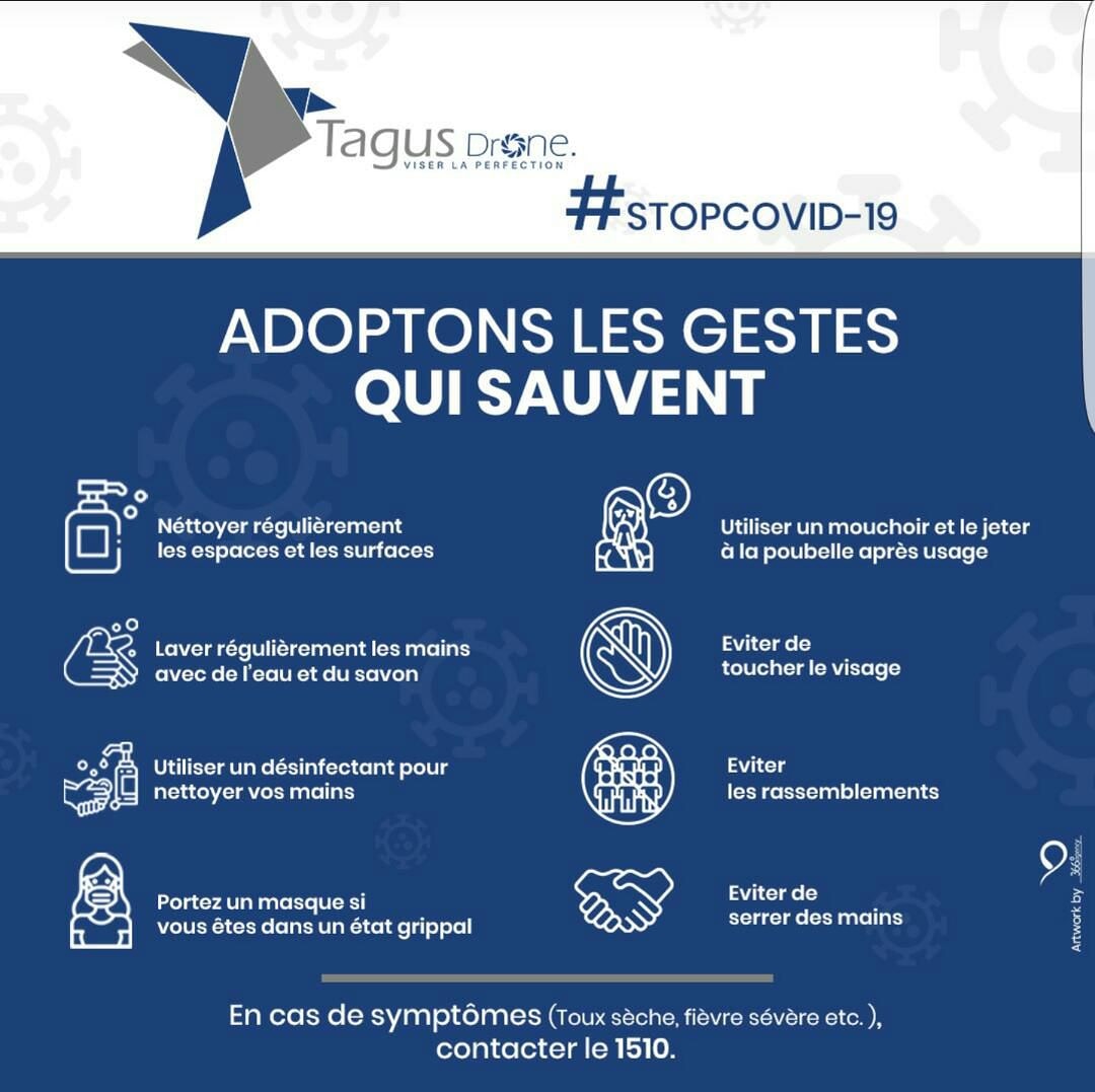 TagusDrone's tweet photo. #STOPCOVID19

"...Il n'y a de richesse, ni force que d'hommes". (Jean Bodin)
L'homme, la vraie richesse et la vraie force est celui bien portant.

Respectons les mesures barrières pour demeurer cette richesse et cette force indispensables pour l'aboutissement de notre rêve commun https://t.co/nNlBL5WYSE