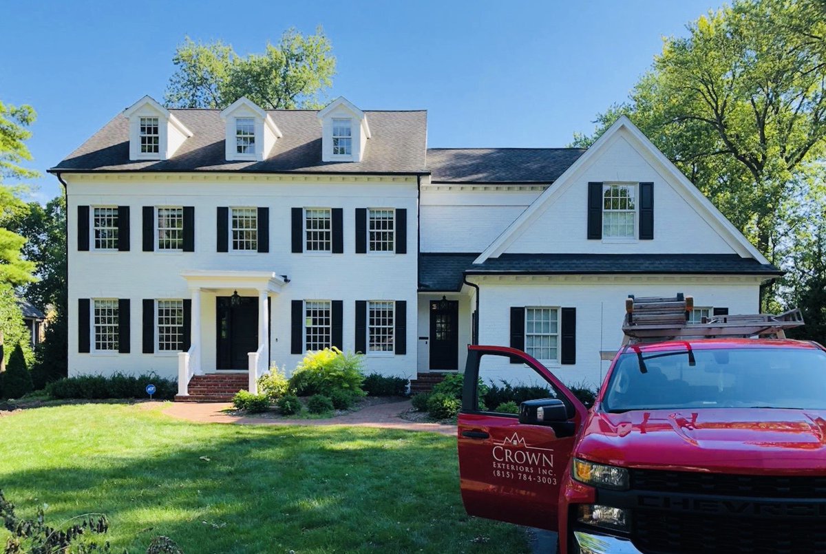 crownextinc's tweet photo. These black raised panel composite shutters @TimberlaneInc completed this classic look to this white two-story. We are so pleased with the finished product!
#crownexteriorsgenoa #shutters #homeimprovements #timberlaneshutters https://t.co/ESGGDeuBke