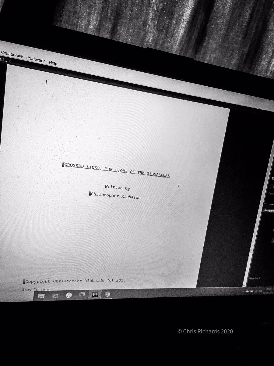 crossed_flags's tweet photo. Working on the script for #crossedlinesfilm today. Nice to be back screenwriting again!

#screenplay 
#writingforfilm
#thesignallersstory
#originaldocumentary https://t.co/1Xf7nyiPhQ