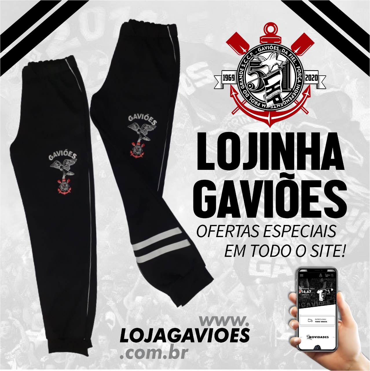 Calça legging sale gavioes da fiel