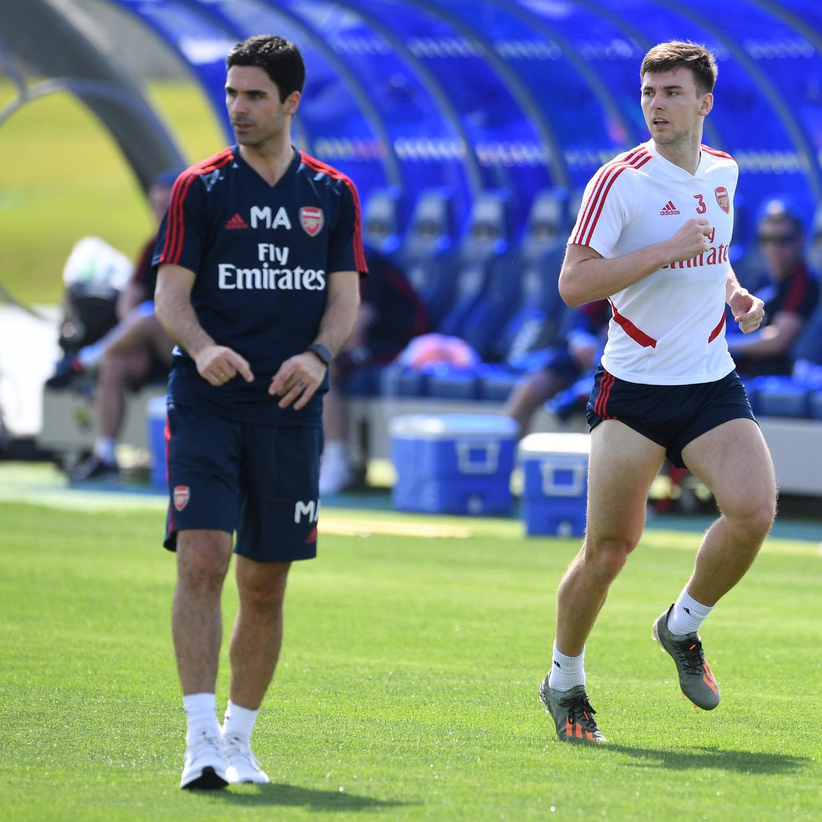 Tierney on Arteta: “His analysis is just amazing. He knows what’s going to happen in a game, and how it’s going to happen, where you’re going to get pressed from and where your options should be.”