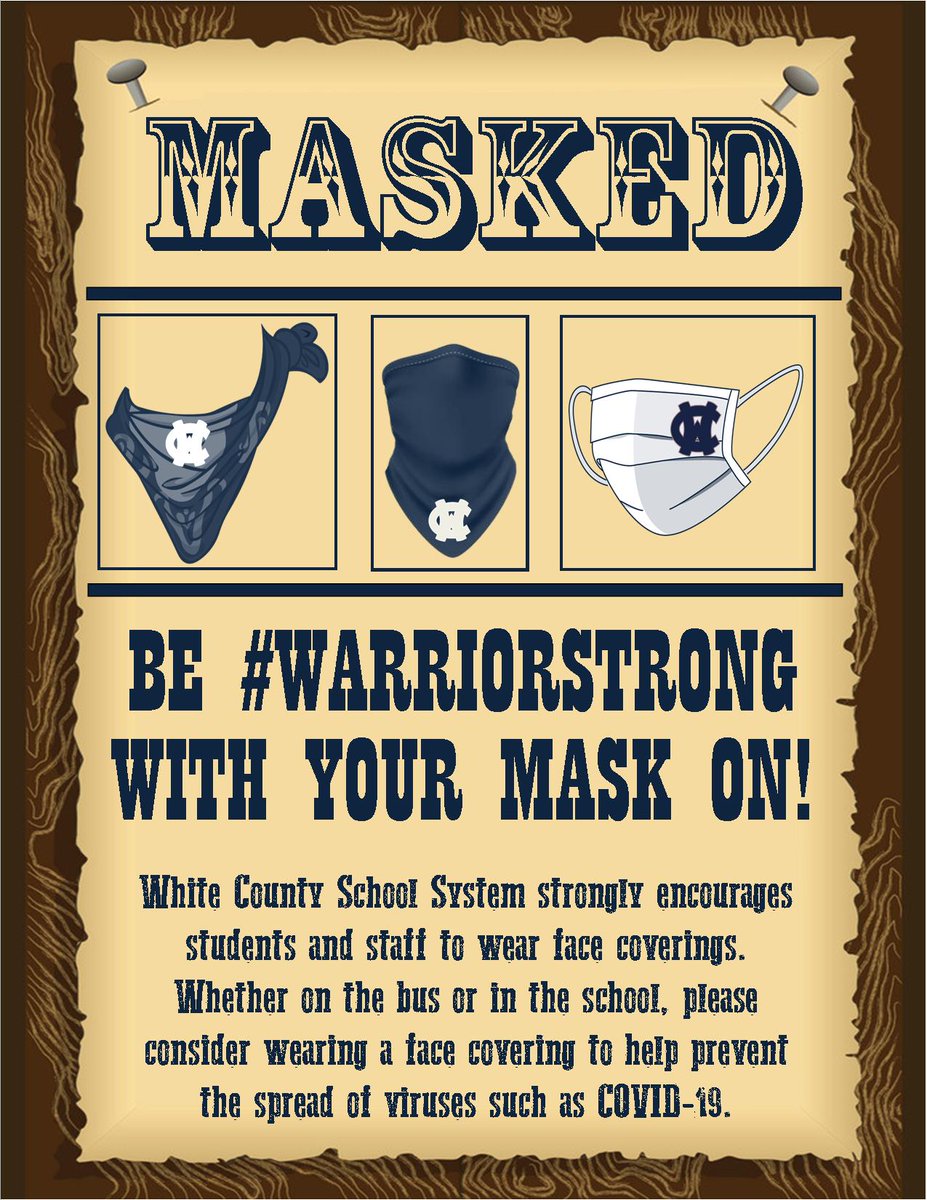 WCMS_warrior's tweet photo. What a great first week of school we had at WCSS! The State Dept. of Ed., the Gov. and the GDPH released updated guidance &amp; in reviewing this, we were reassured as many of the recommended/required measures were already in place in WC.  #WARRIORSTRONG #WCBESAFE https://t.co/zaiZuq4W7q