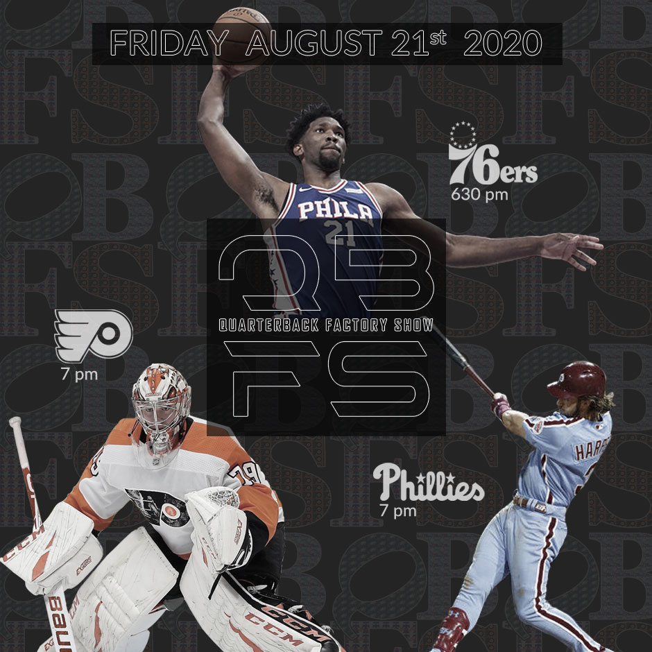 qbfactoryshow's tweet photo. We have #philliesbaseball, #sixers #playoffbasketball and #flyers #playoffhockey all on the same day in the middle of August! When have we or will we ever get to say that again?! #gophillies #gosixers #goflyers #RingTheBell #heretheycome #AnytimeAnywhere #qbfs https://t.co/DFWI81sfvX