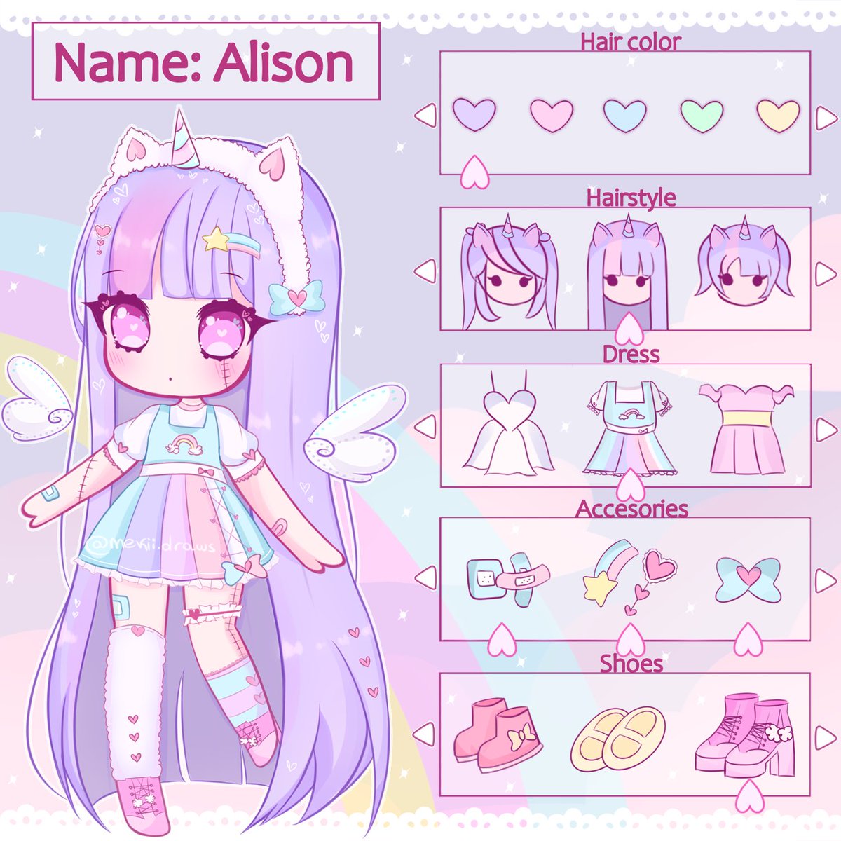 New #oc Alison 💗 #artist #aesthetic