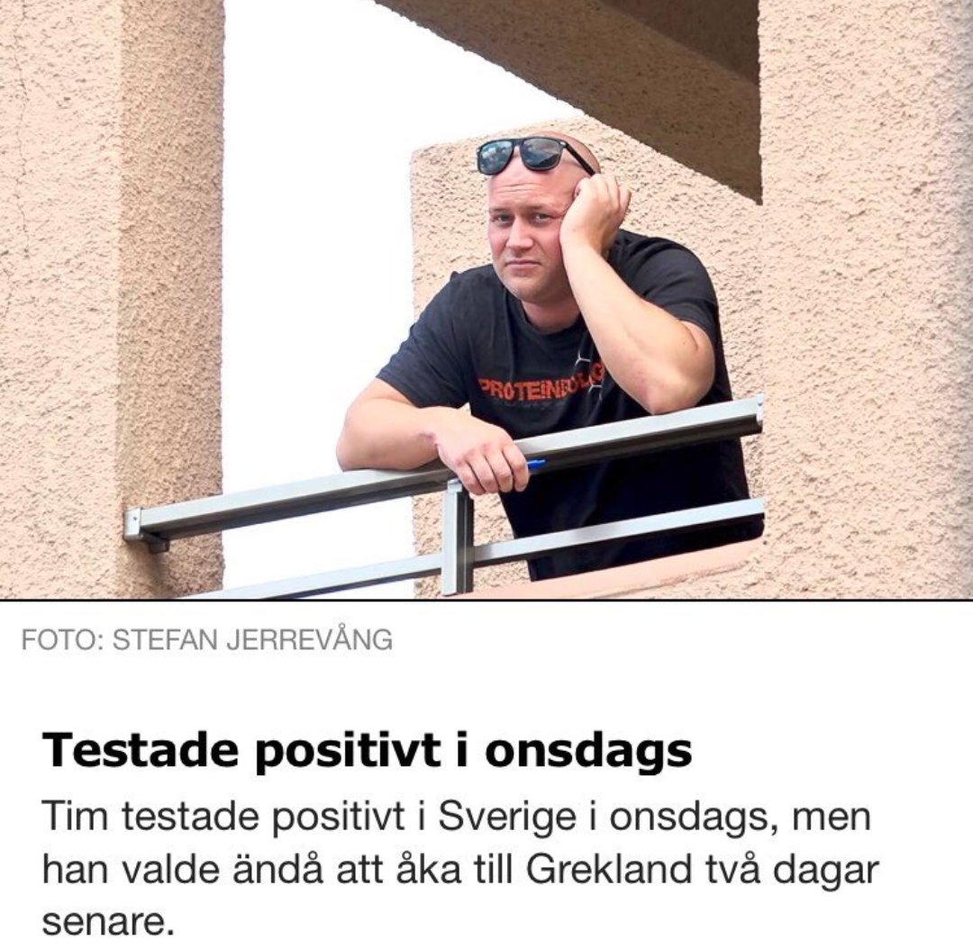 JohanGJohansson's tweet photo. Svårt att säga vad som är dummast.
*Att vara så dum i huvudet att reser när man är sjuk?
*Att vara så dum i huvudet att man gnäller över att hamna i karantän?
*Att vara så dum i huvudet att man ställer upp i media och visar hela Sverige hur dum i huvudet man är?
Tim has it all! https://t.co/lOjWEGa9wE