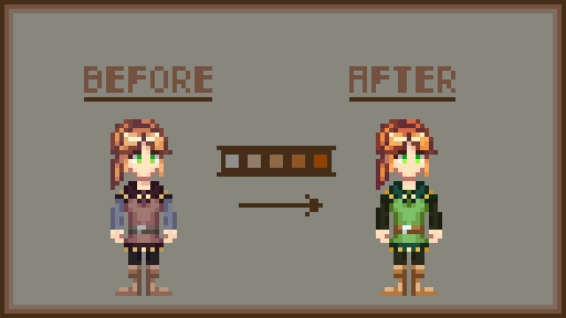 SayAllenthing's tweet photo. Annette's turn for a colour vibrancy makeover 🎨

She was already one of my more colourful characters, but I'm loving her new look! 😮👌

What do you all think?

#indiedev #aseprite #pixelart #indiegames #gamedev #rpg #gaming #indiegamedev #DestinyBreakRPG #art https://t.co/WJzxBICcqs