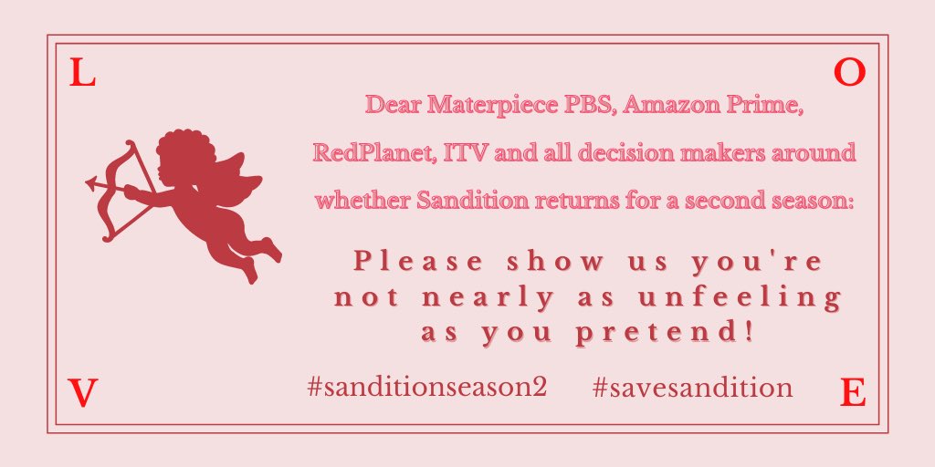 jennjaypal's tweet photo. It's time for #SanditionAtSeven. I have one question: DO YOU BELIEVE IN LOVE @pbs, @masterpiecepbs, @primevideouk, @itv, @wgbh, @ThirteenWNET, @PrimeVideo &amp; @RedPlanetTV!?
Show us you do and bring back @sandition!
@SanditonSpecial 
#SanditonPBS 
#Sanditon
#SaveSanditon
#Sanditon https://t.co/tep8mKvCRe