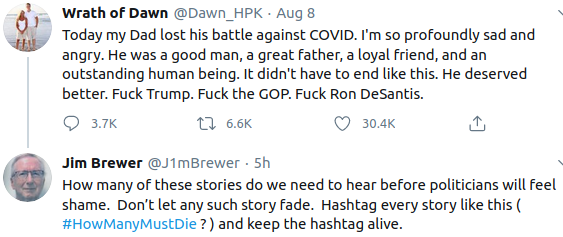 J1mBrewer's tweet image. I'll use a pic so I don't have to retype
  #HowManyMustDie