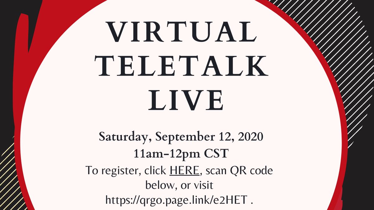 Virtual Parent Support TeleTalk Live to discuss care for children with #sicklecelldisease and associated matters. Register now at qrgo.page.link/e2HET. #parentshelpingparents #sicklecell #sicklecellawareness #sicklecellsupport