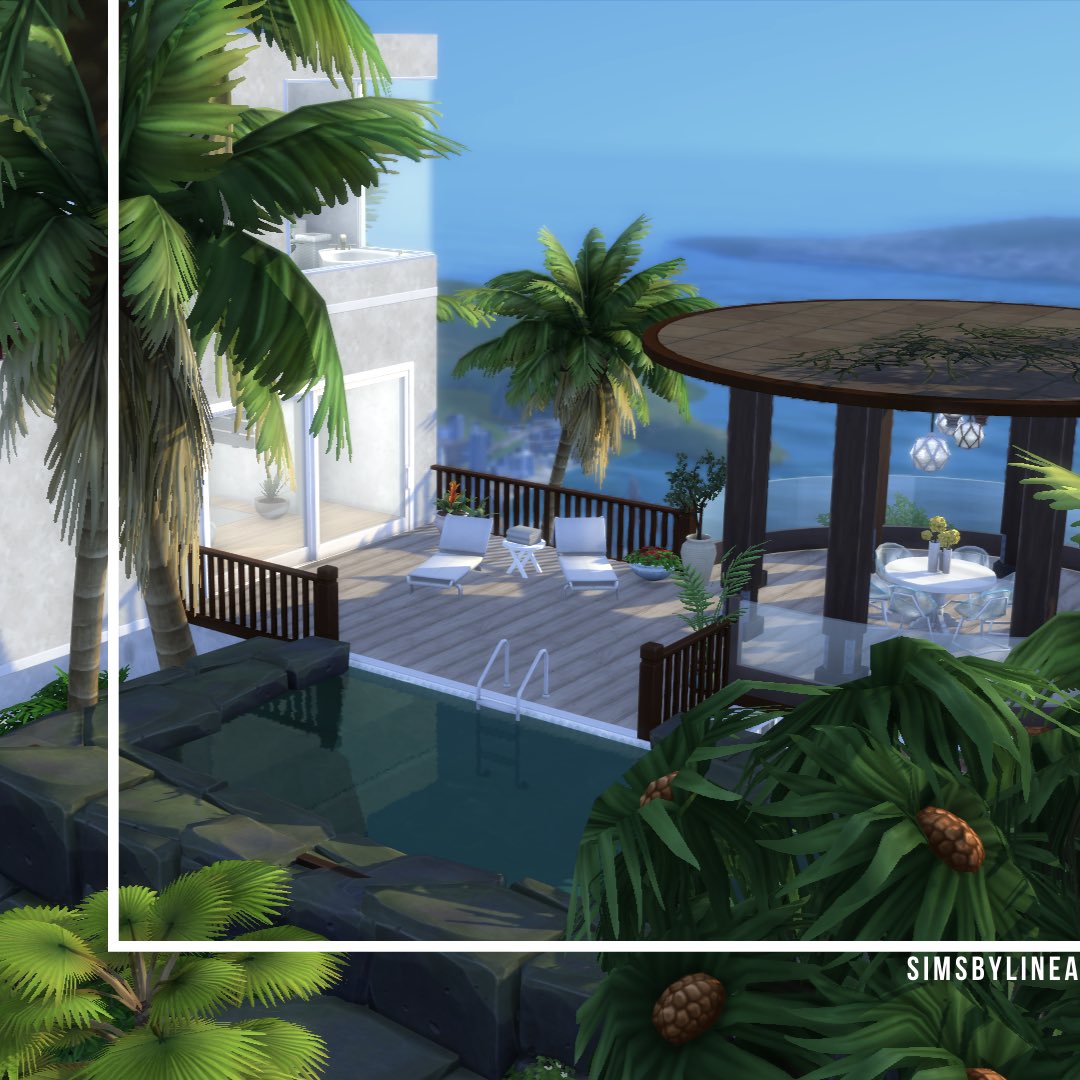 simsbylinea's tweet photo. White modern mansions surrounded by as many plants as possible is honestly the only thing I want to build right now 💚 https://t.co/MLRVSbd2nM #sims4cc #showusyourbuilds #modernpenthousearchitcture #origingallery https://t.co/UjNtAEiq3n