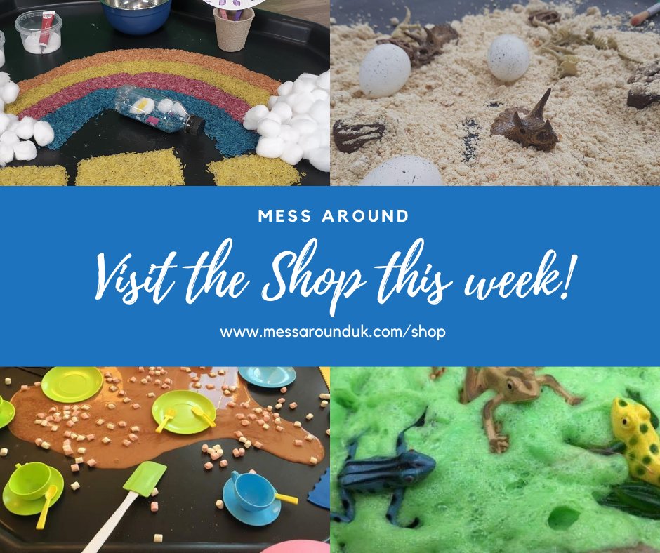 Get organised for the week ahead and visit the Mess Around Shop today. We've got Mess Boxes, Messy play products like Crazy Soap and you can also purchase our digital Mess Pack resources. We've got the fun covered at the shop!
buff.ly/2PFkluU