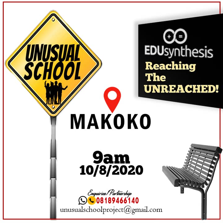 UnusualSchool's tweet photo. Next location alert...
MAKOKO
10/08/2020
#UnusualSchool
#UnusualLearning
#StreetSchool
#StreetLearning
#ReachingTheUnreached https://t.co/t6kXTW6DuN
