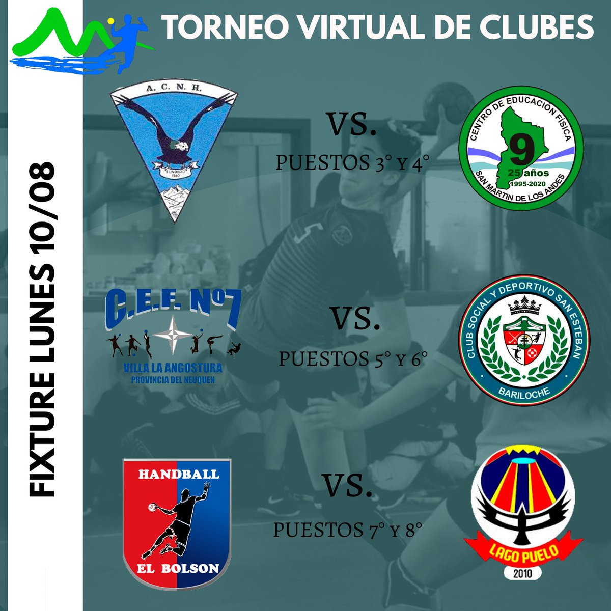 ACHLS1's tweet photo. YA TENEMOS FINALISTAS DEL TORNEO VIRTUAL!!
Mañana 10/08 a las 15:30hs Se suben las votaciones del 3° al 8° puesto 
Y el martes 11/08 a las 16hs se sube LA FINAL.

Anda a nuestro Instagram y vota a tu equipo favorito ➡️ @as.lagos 

🤾🏼‍♀️🥅🤾‍♂️ https://t.co/X1h4O2aS4Q