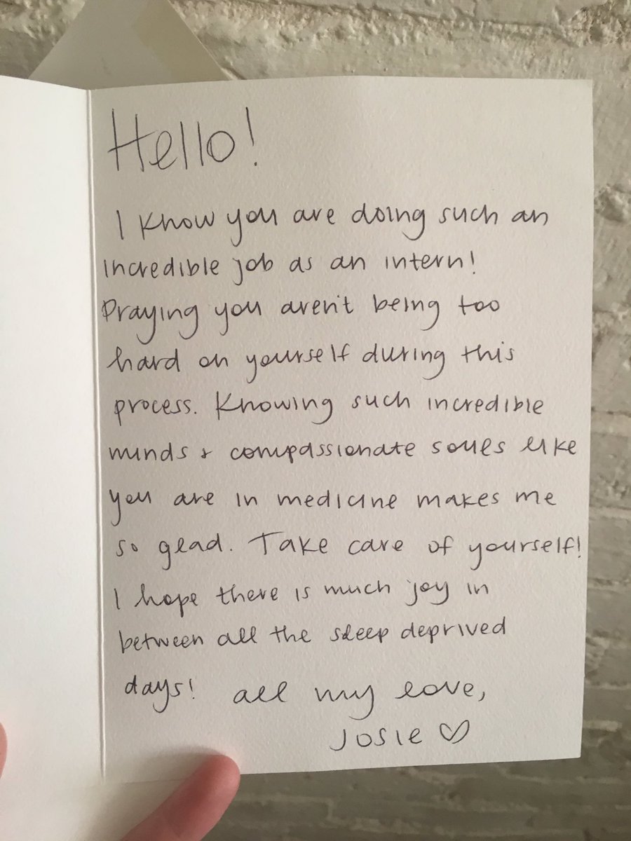 Wait, fellow interns, I take it back, turns out this is the message we all needed to hear this morning: