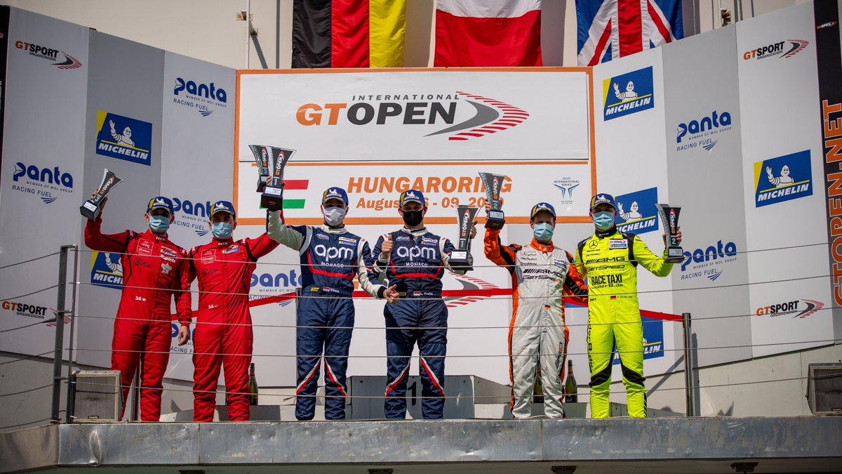 ceastwood28's tweet photo. P3 in Race 2 @gtopen today after a great race for @SYoluc &amp; @OfficialTFSport on return to the series! 
Special thanks to our German ancestors for the podium recognition... 😂 #wrongflag #podium #tfsport #astonmartin #gt3 #gtopen https://t.co/eoAtEfSKn2