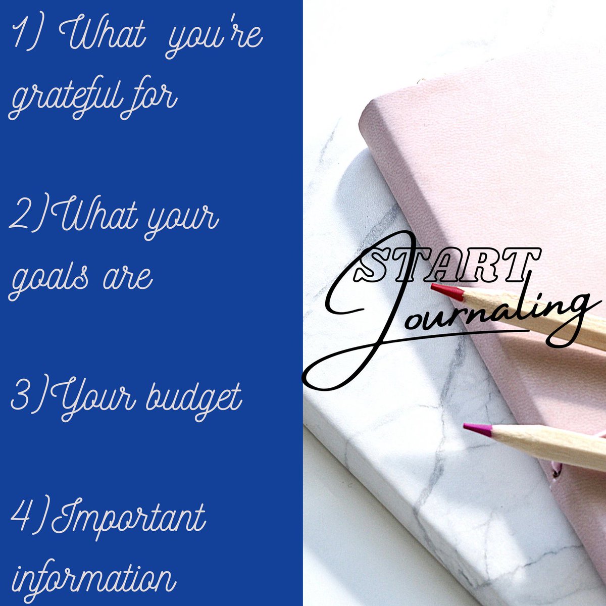 BabConsulting's tweet photo. Do you currently journal? Have you thought about it?

Here are some great things to start tracking, to gain more insight into your situation!

For more visit us at https://t.co/7uQle5KNT6!

#BaBCMo #Journaling #GoalForIt #TrackProgress #CelebrateSuccess https://t.co/p52e5DEY2V