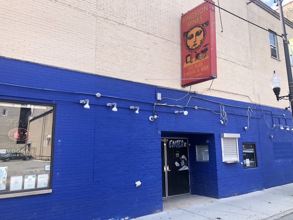 Half a block down we have #34,  @KingstonMines.Ashamed to say I’ve never spent a night watching music here. When this is all over I will make it a priority.Two of my friends did meet here though and now they’re engaged to be married which is great. Music brings us together. &ndash; bei  Kingston Mines