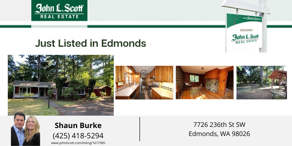 Just Listed! 

johnlscott.com/listing/1617585

Cozy log home in desirable Edmonds area just 4 minutes to I-5 but completely private! 

#justlisted #realestate #realtor #forsale #househunting #realestateagent #newlisting #dreamhome #newhome #home #JLSLynnwoodFTW