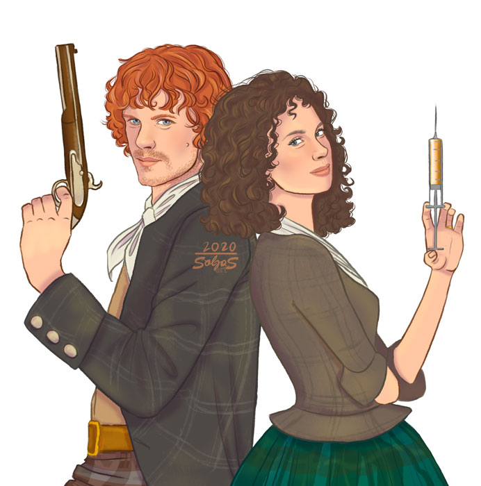 solgasart_OL's tweet photo. #JamieAndClaire are power. 💪🔥😻Is there anyone here who thinks diferently??? Love them, miss them. ❤️❤️❤️
@Outlander_STARZ @SamHeughan  
@caitrionambalfe @Writer_DG 
#OutlanderFanArt #OutlanderIllustrations #TheFrasers https://t.co/k0XD7TLlVJ