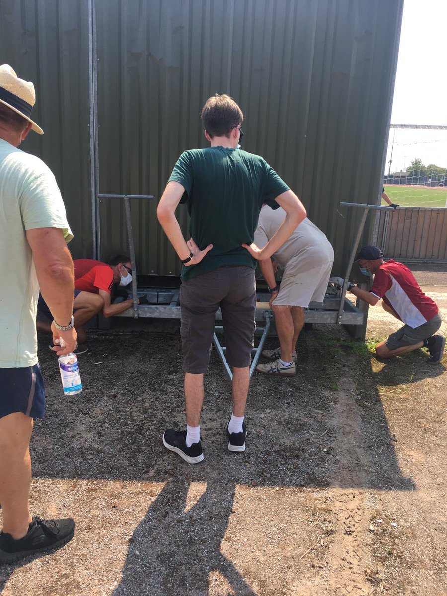 Chelmsford City FC (@officialclarets) on Twitter photo Thank you to the hard work of <a href="/OfficialCCSC/">Chelmsford City SC</a> for taking down the RO-RO at the ground town today in such hot conditions! Thank you to the hard work of <a href="/OfficialCCSC/">Chelmsford City SC</a> for taking down the RO-RO at the ground town today in such hot conditions!