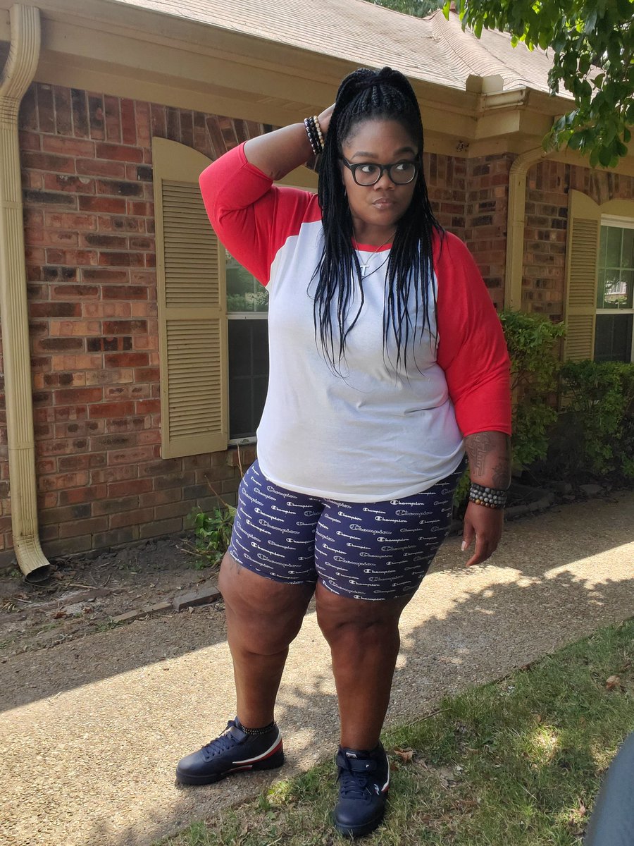 EarthWindFire82's tweet photo. Shoes by @FILAUSA 
Britches by Champion

#BBW #FatKidsRule https://t.co/26QjybeJqd