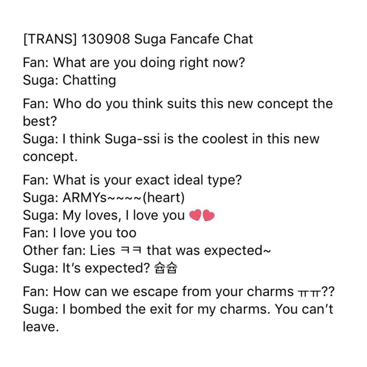 SUGAnews93's tweet photo. We have chosen this name since it is the name Yoongi used for ARMY before we were given an official fandom name 💜
We will forever be ARMY and we will forever be his loves (if we win 😉)
#SUGA #AgustDFesta #AgustD @BTS_twt https://t.co/jydU5iXxnR