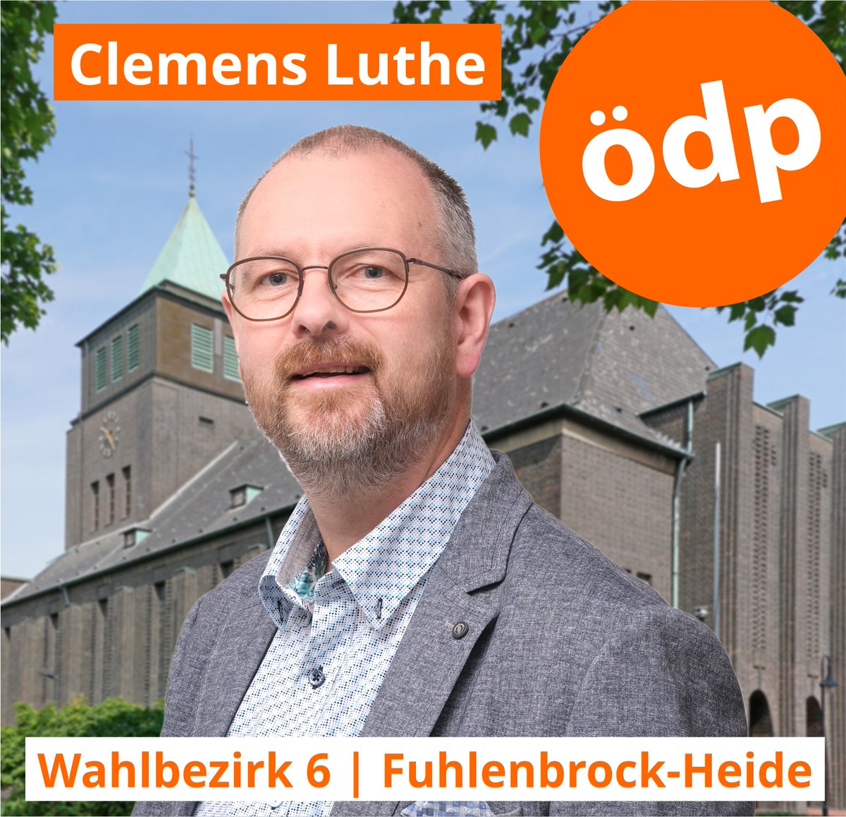 OeDPBottrop's tweet photo. Die #ÖDP Bottrop stellt ihren Kandidaten im Wahlbezirk 6 | Fuhlenbrock-Heide vor:
Unser Bürger für Bottrop Clemens Luthe, 62, e-Commerce Manager https://t.co/hsUaTQDD2R