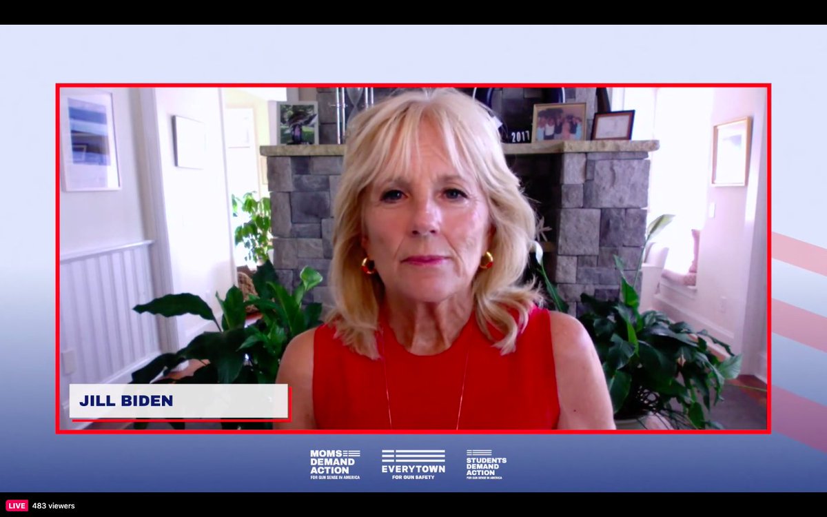 Everytown's tweet photo. “Gun violence is hurting all of us. And so is the idea that we can’t stop it.” -@DrBiden #GSU2020 #TeamJoe https://t.co/UUoEX2HTbr