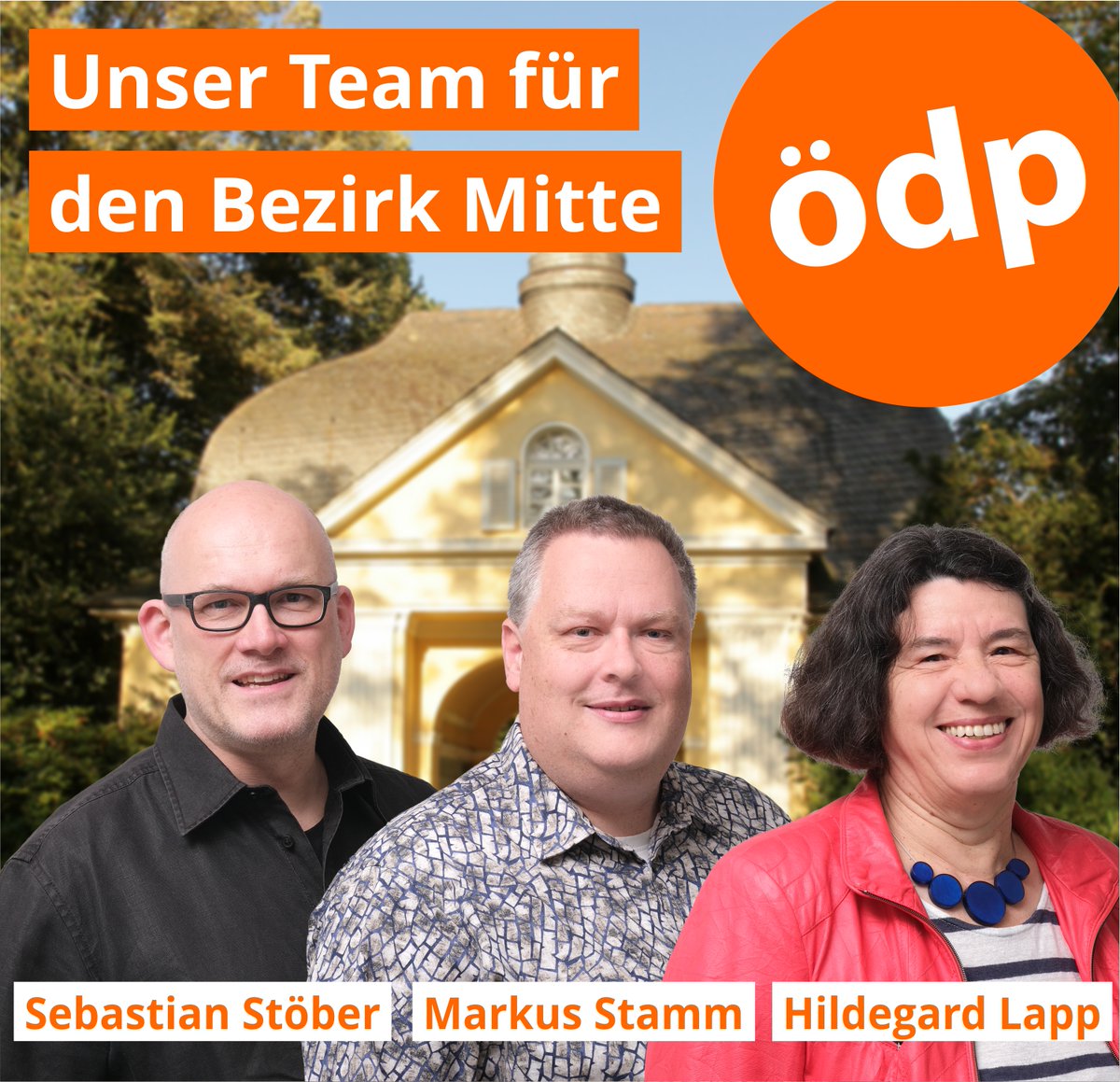 OeDPBottrop's tweet photo. Die #ÖDP Bottrop stellt ihre Kandidatin und Kandidaten für die Bezirksvertretung Bottrop-Mitte vor:
Unsere Bürgerin und Bürger für Bottrop
1. Markus Stamm, 49, IT-Leiter
2. Sebastian Stöber, 52, Apotheker
3. Hildegard Lapp, 68, Köchin i.R. https://t.co/lB8yqAGtCv