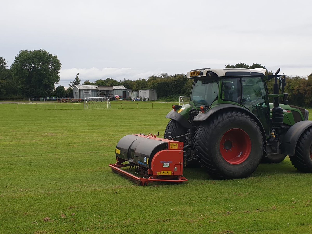 SpartakJFC's tweet photo. Big pitch investment with thanks from @FootballFoundtn 
Verti Draining, Weed Killing, reseeding and pitch reinstallment. https://t.co/vb0hO9Fr6N