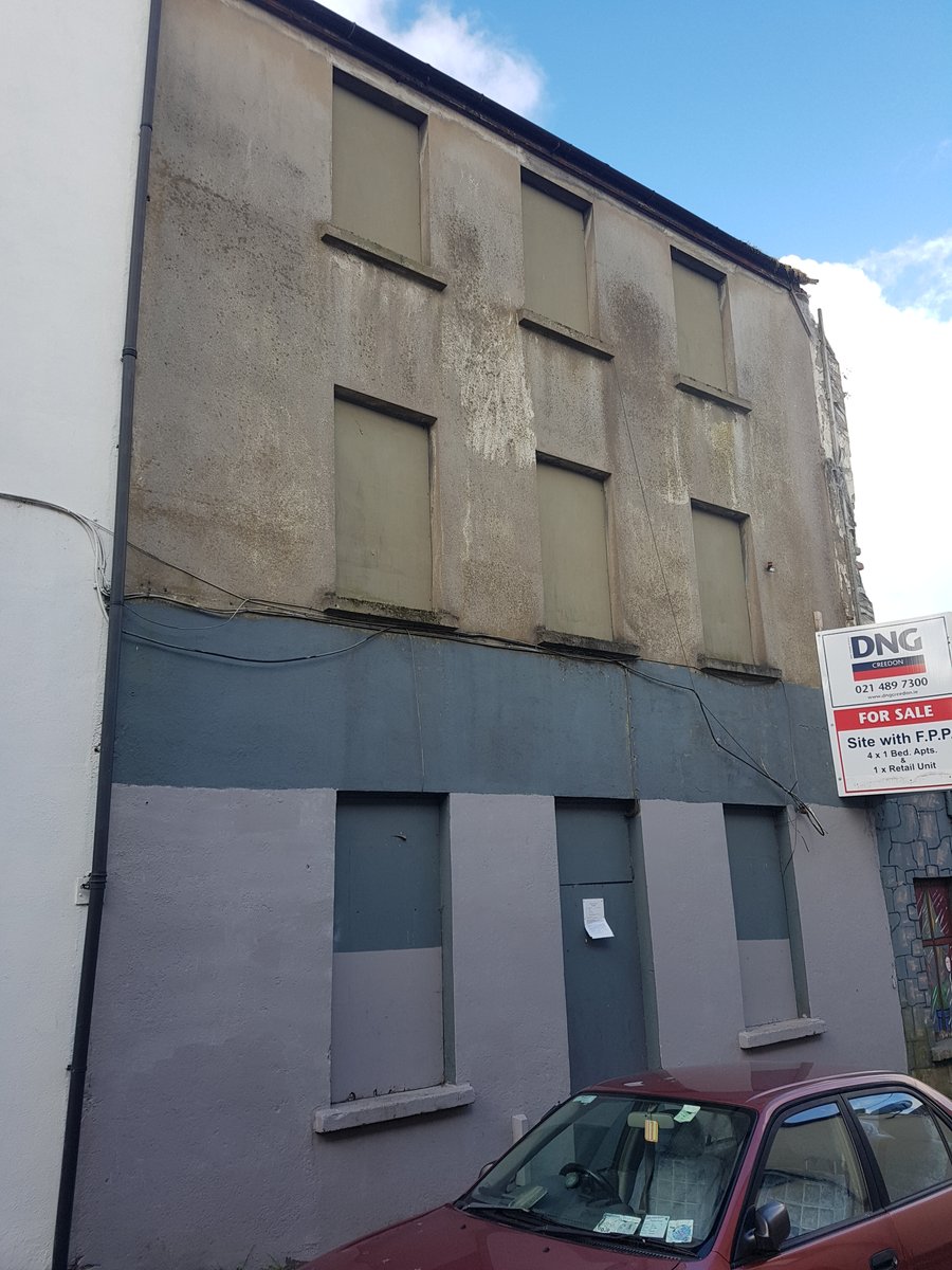 another empty house in Cork city, again it has lots of characterdecaying for a long while, now up for sale w full planning for mixed usefingers crossed it will be someones home asap & will be affordable as well as being repaired with respect to extend its longlife #homeless