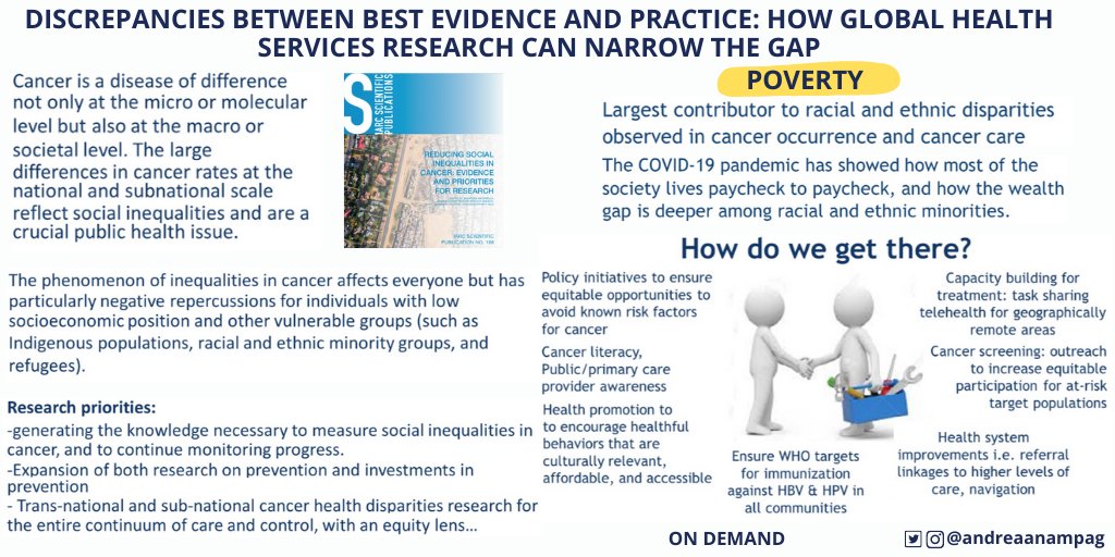 AndreaAnampaG's tweet photo. Cancer rates reflect social inequalities and are a public health problem. POVERTY is the largest contributor to racial and ethnic disparities 💵Discrepancies between evidence and practice by @OphiraG
#cervicalca #ASCO20 #globalca
@nyulangone @GlopesMd @GlobalRadOnc https://t.co/TJKZMMT9Tr