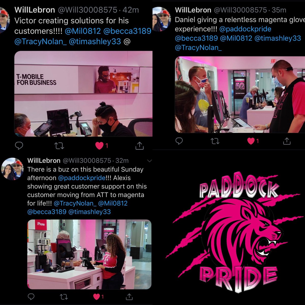 Mil0812's tweet image. This team is absolutely incredible! Passionate about the @TMobile experience &amp;amp; driven to succeed! Thankyou @Will30008575 &amp;amp; the entire #PaddockPride 🦁 team. The next 3 months are going to be amazing &amp;amp; I can’t wait to see where we land! @timashley33 @MaTrenta619 RIL= @becca3189