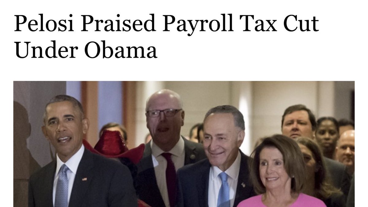 Nancy Pelosi called a payroll tax cut a “victory for all Americans.”