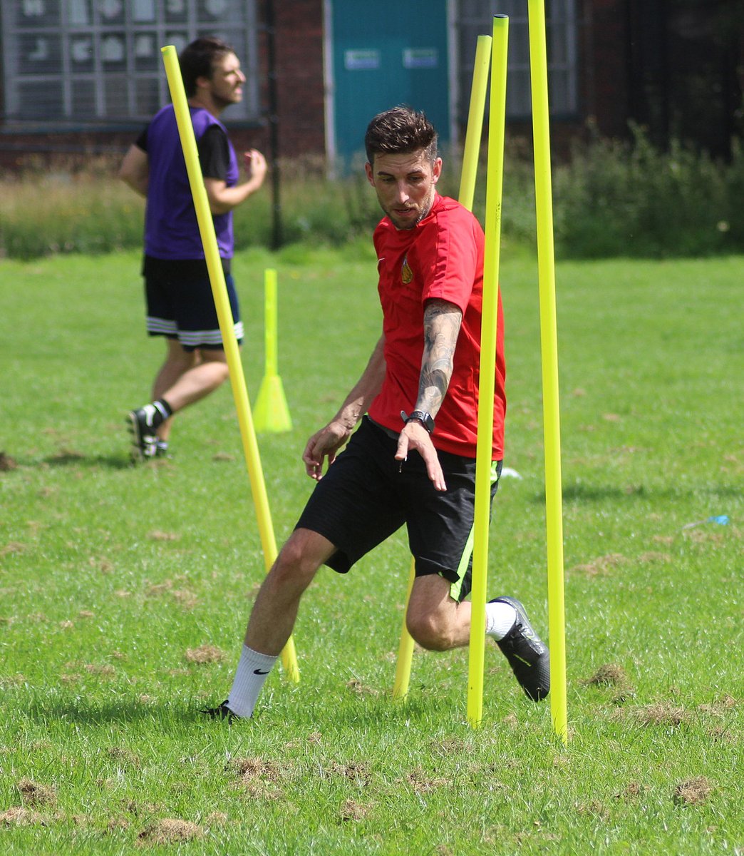 AFC_Stockport's tweet photo. Training weekend for all 7 teams again.
It's been a hot weekend but very well attended #afcfam #7teams1club https://t.co/tj9XTBaCBw