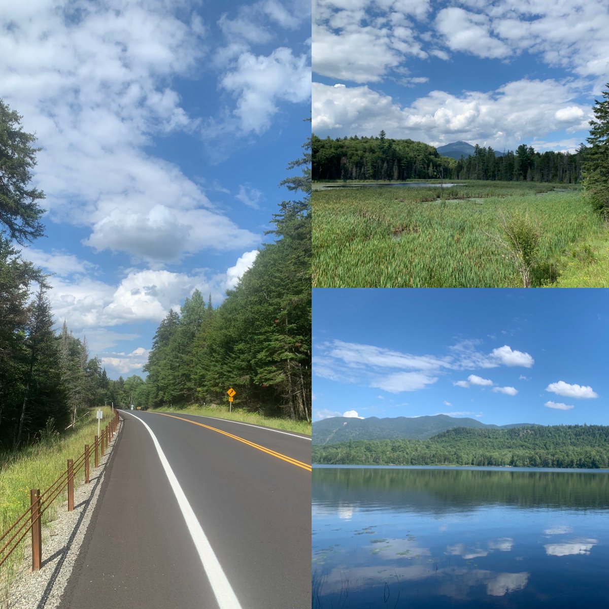 drtinamaster's tweet photo. From yesterday’s 6 mile run to #Whiteface landing #Rte86 #connerypond and #Whiteface at a distance. No half-mile swim to #hawkisland because: cramps 😓arrived. #summervacation2020 https://t.co/E75bNPqMVJ