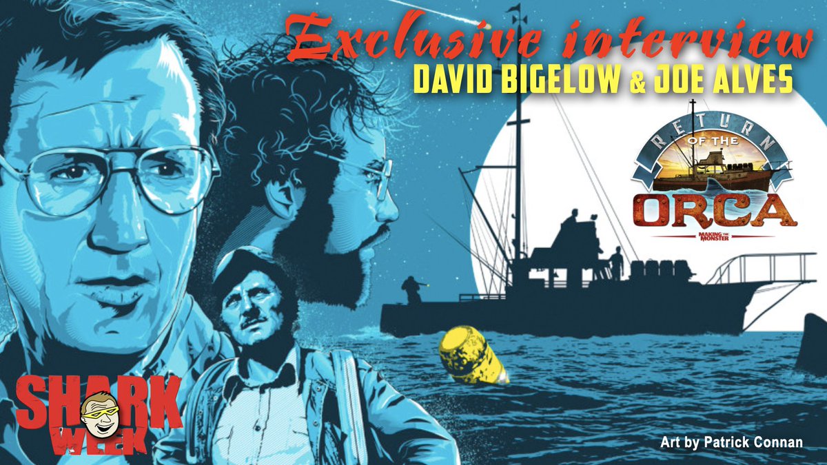 TheConGuyDotCom's tweet photo. Happy #SharkWeek2020! This is the 45th anniversary of #JAWS so we did some awesome interviews. First up is production designer Joe Alves &amp; actor Dave Bigalo discussing efforts to restore the #orca!  

WATCH HERE: https://t.co/ZZIBF7AAmz

#SharkWeek @returnoftheorca #spielberg https://t.co/ewC4KEfKQW
