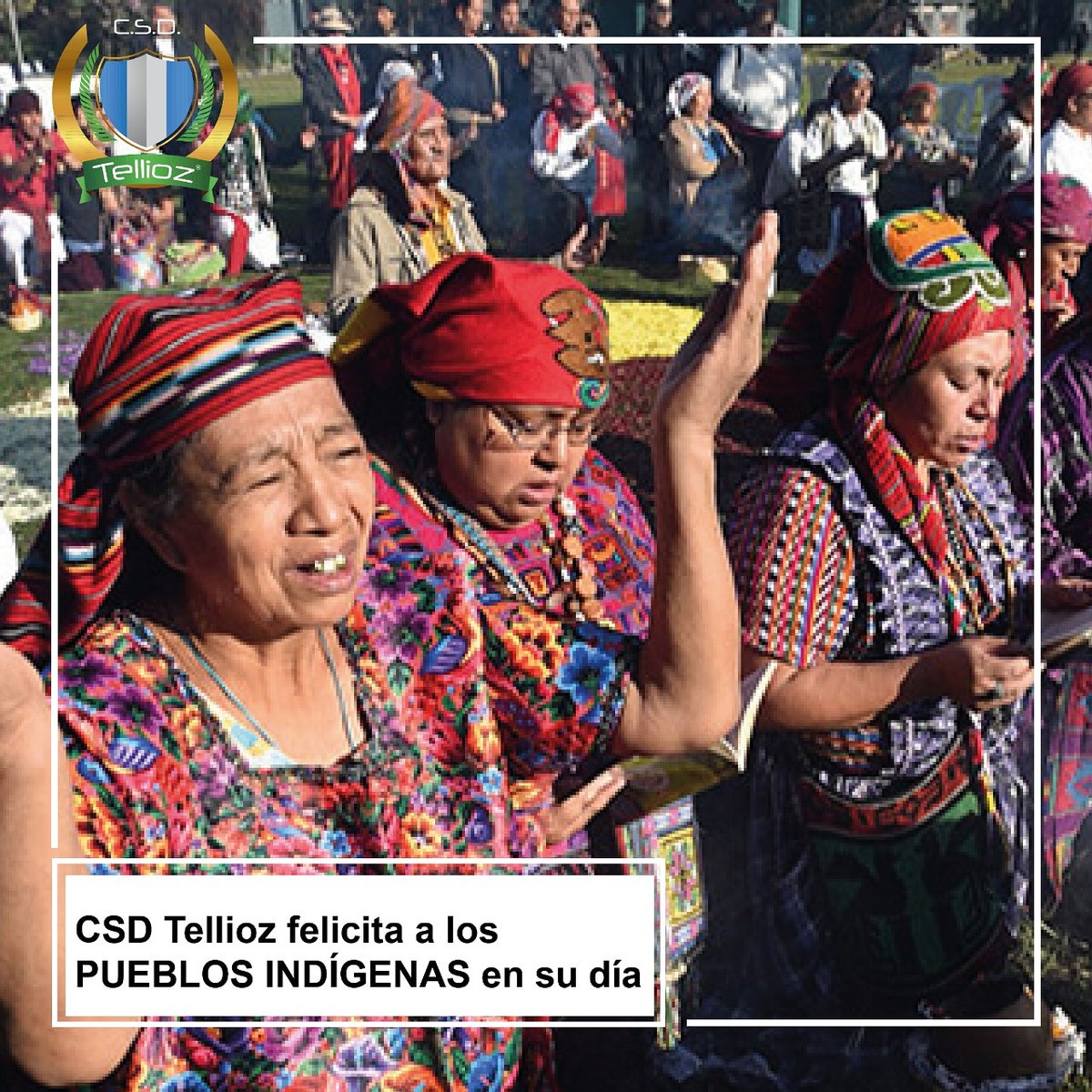CsdTellioz's tweet photo. Nueve de agosto, se ha reconocido como día internacional de los pueblos indígenas, pueblos que existimos aproximadamente en noventa países en todo el mundo. Felicidades en su Día. https://t.co/oTwLozUFXg