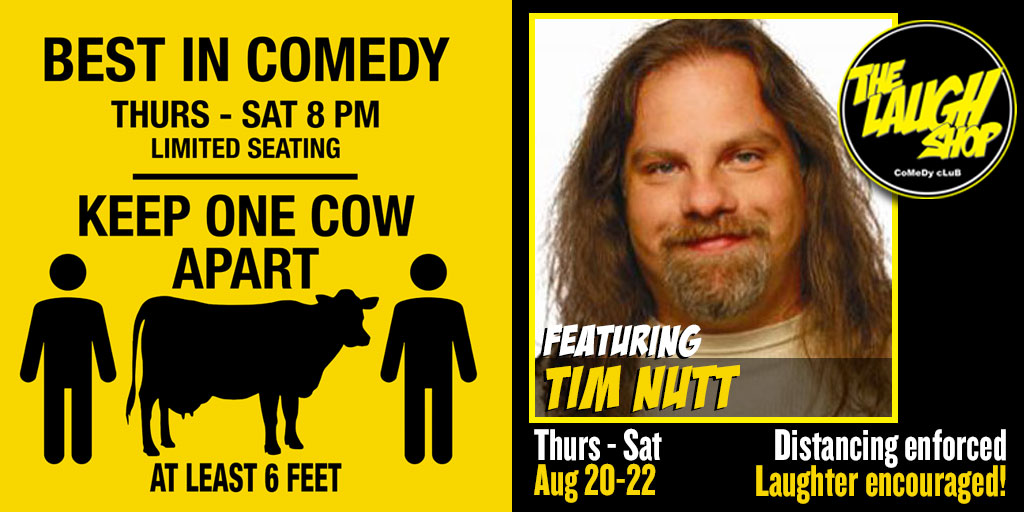 LaughShopYYC's tweet photo. Best in Comedy feat. @Tim_Nutt_Comic Aug 20-22! Get your tickets at https://t.co/m8KQ60Za5A 403.255.6900 #timnutt #laughshopyyc #bestincomedy #yyccomedy #yyc#yycevents https://t.co/p1PVKKBdjs