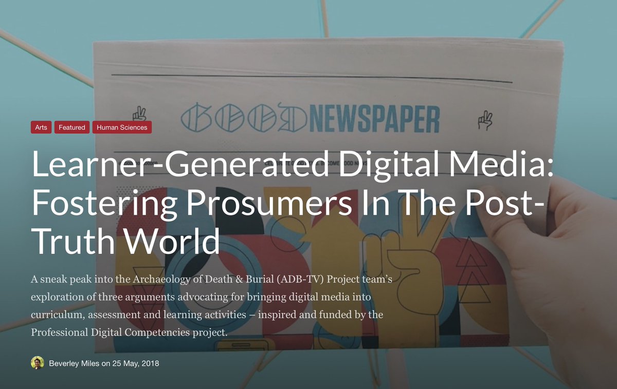 BeverleyBMiles's tweet photo. Why we need students as #prosumers
Consumers and producers

https://t.co/BqRqbBwaMq

#futureofwork #futureofhumanity #globalchallenges 
#archaeology #DigIt #learnergenerated #digitalmedia 
#collaborativecommons #sharingiscaring https://t.co/sZlrZJ4Wxj