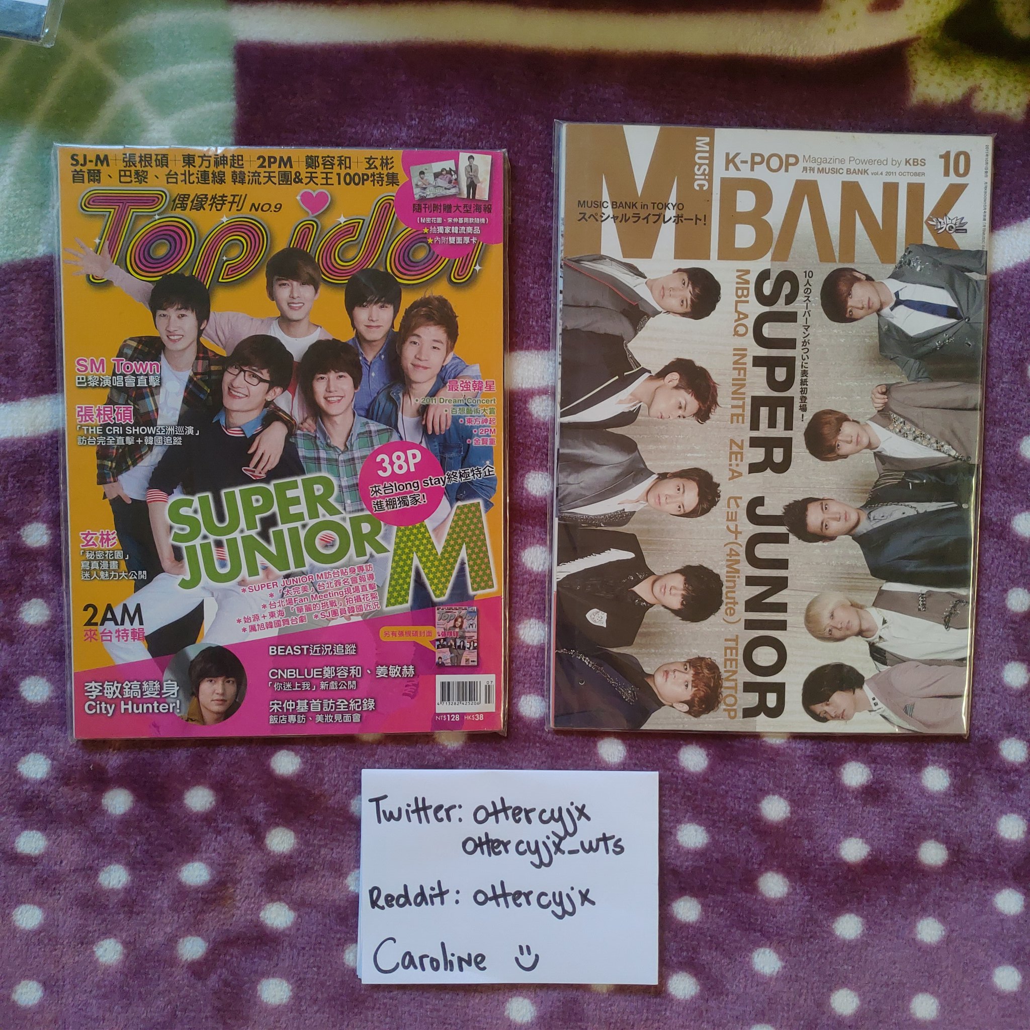 Caroline Wts Want To Sell Top Idol Magazine Super Junior M Cover Music Bank Magazine Super Junior Cover Price 15 Each Shipping Is Not Included Payment Caroline Wts Want To Sell Top Idol Magazine Super Junior M Cover Music Bank Magazine Super Junior Cover Price 15 Each Shipping Is Not Included Payment