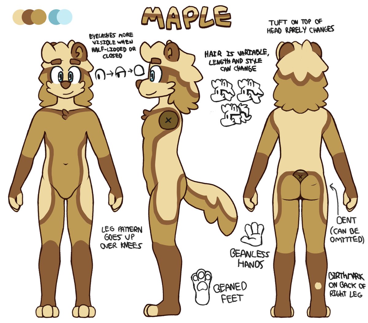 SafeForSyrup's tweet image. accidentally made a turn sheet instead of a basic ref sheet.,at least I’m covered if I ever get a 3D model comm tho