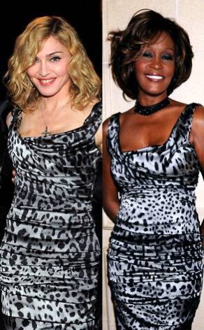 Two Queens wearing Dolce and Gabanna. Happy Birthday Whitney Houston. You are loved and missed. 