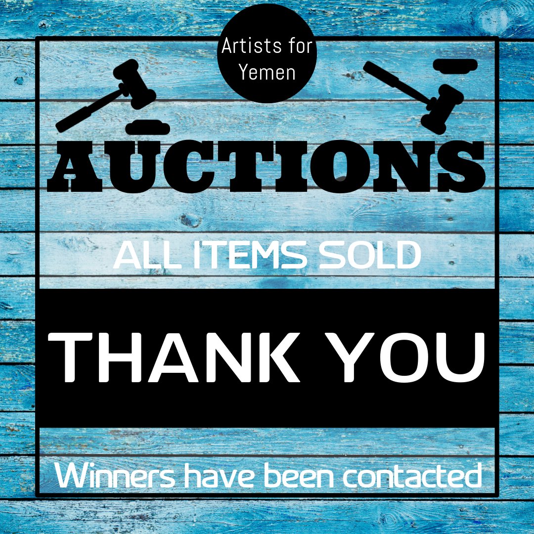 (2/2) #artistsforyemen #yemen #yemencrisis #yemenproject #yemenreliefandreconstruction #artraffle #winnersannouncement #raffle #Auction