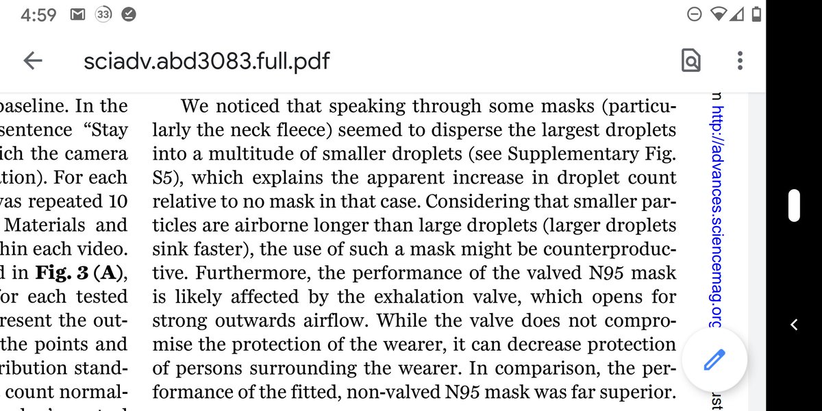 6/ fleece is terrible! The authors speculate that fleece may actually chop up large particles into smaller ones instead of blocking, which is exactly what you don& #39;t want!