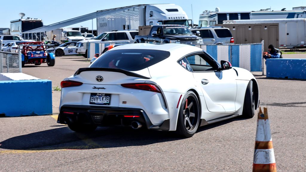 ViperShill's tweet photo. Gotta say, I definitely like the #A90Supra more in person than in a good handful of photos. Looks like a proper sports car ๐ | #CodysCarConundrum #CCCPhotography #cars #toyotasupra #fordmustang #automotive #automotivephotography #highplainsraceway #trackday #trakccars #racing https://t.co/KM1QEvYzCg