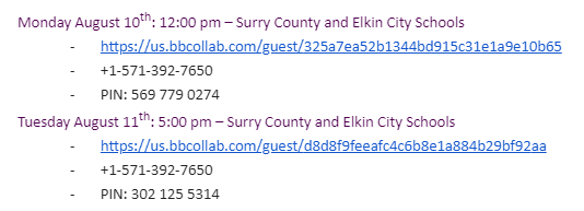 LindseyBKennedy's tweet photo. ⚠️ DON'T FORGET! @surrycc is hosting virtual info sessions this week for @SurryCoSchools students. You can tune in on your phone, laptop, or desktop computer!

Monday, August 10th at 12PM
Link: https://t.co/JCFtgCA7fc

Tuesday, August 11th at 5PM
Link: https://t.co/ySvZLr331m https://t.co/WFgxJZCiCe