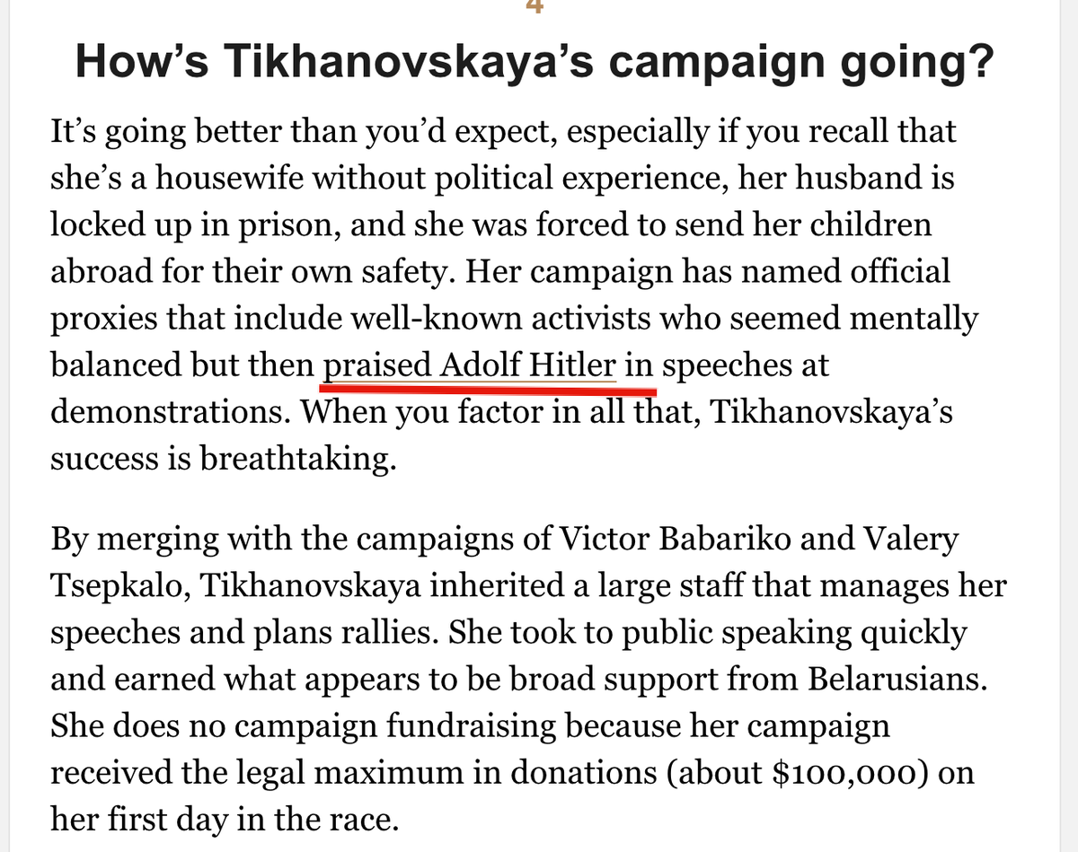 In re Belarus Opposition: