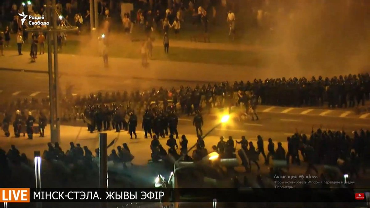  #Belarus: the streets of  #Minso are a battlefield tonight between those wishing to preserve a regime and those wanting to change it