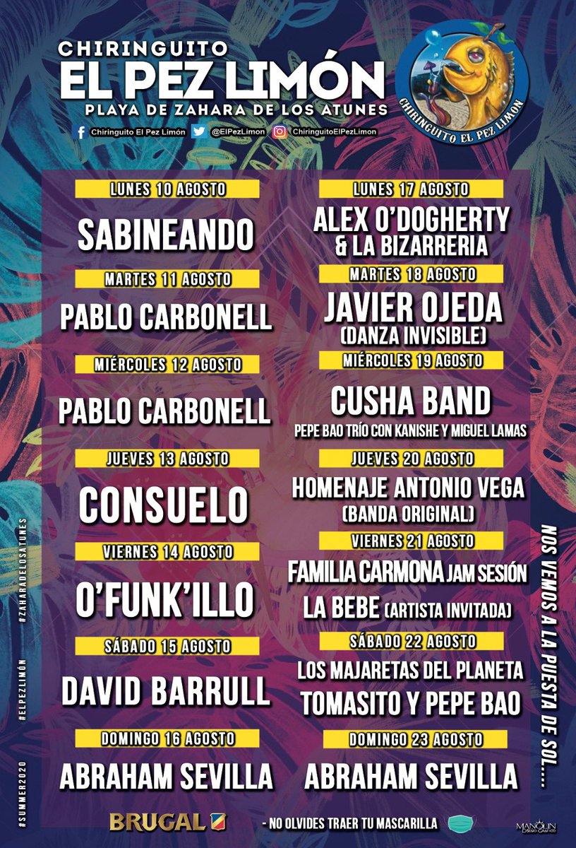 Mas conciertos en directo de este mes, para reservas contactar vía Facebook.